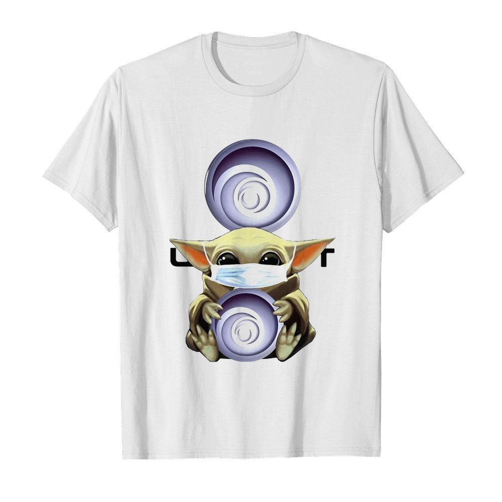 Star wars baby yoda hug ubisoft mask covid-19 shirt