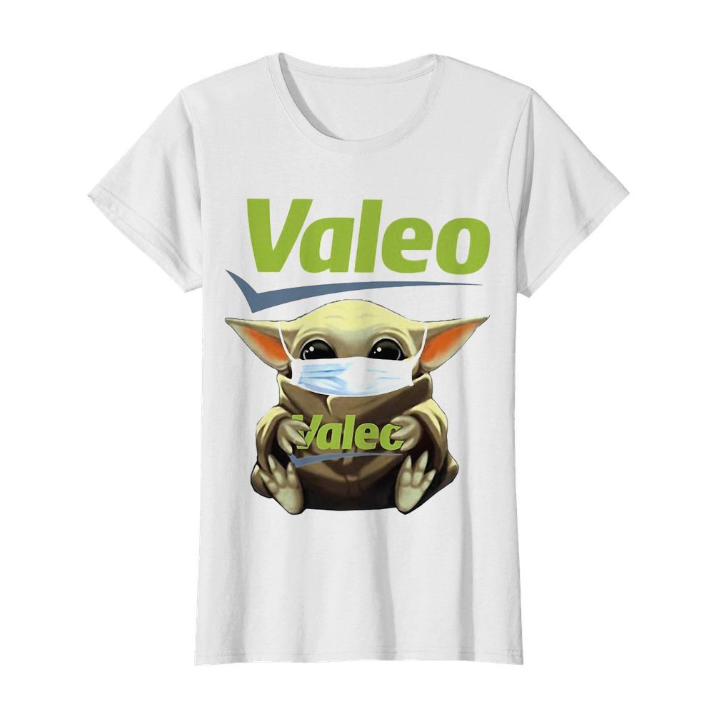 Star wars baby yoda hug valeo mask covid-19  Classic Women's T-shirt