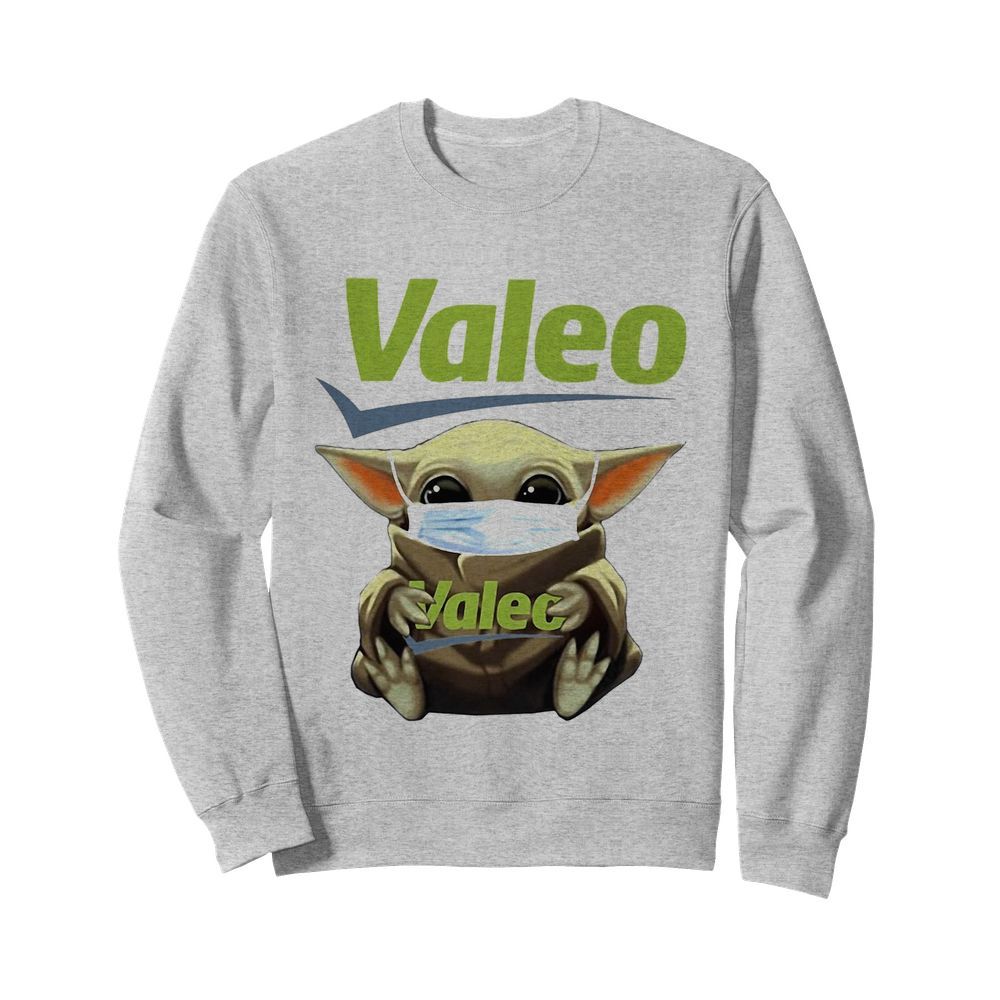 Star wars baby yoda hug valeo mask covid-19  Unisex Sweatshirt