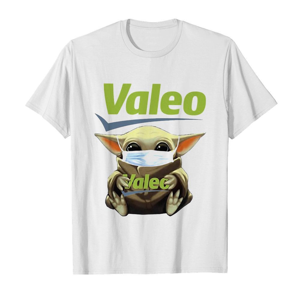 Star wars baby yoda hug valeo mask covid-19  Classic Men's T-shirt