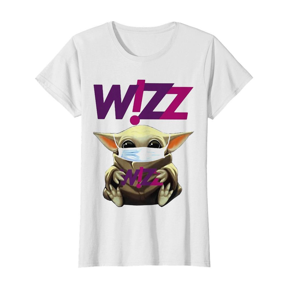 Star wars baby yoda hug wizz air mask covid-19  Classic Women's T-shirt