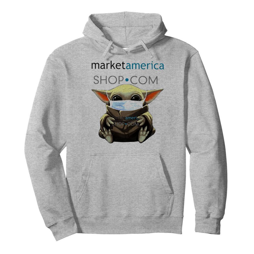 Star wars baby yoda mask hug market america shop.com  Unisex Hoodie