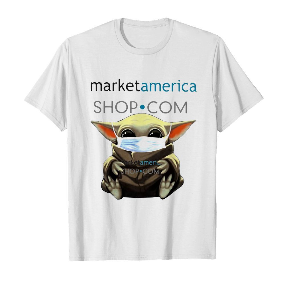 Star wars baby yoda mask hug market america shop.com shirt