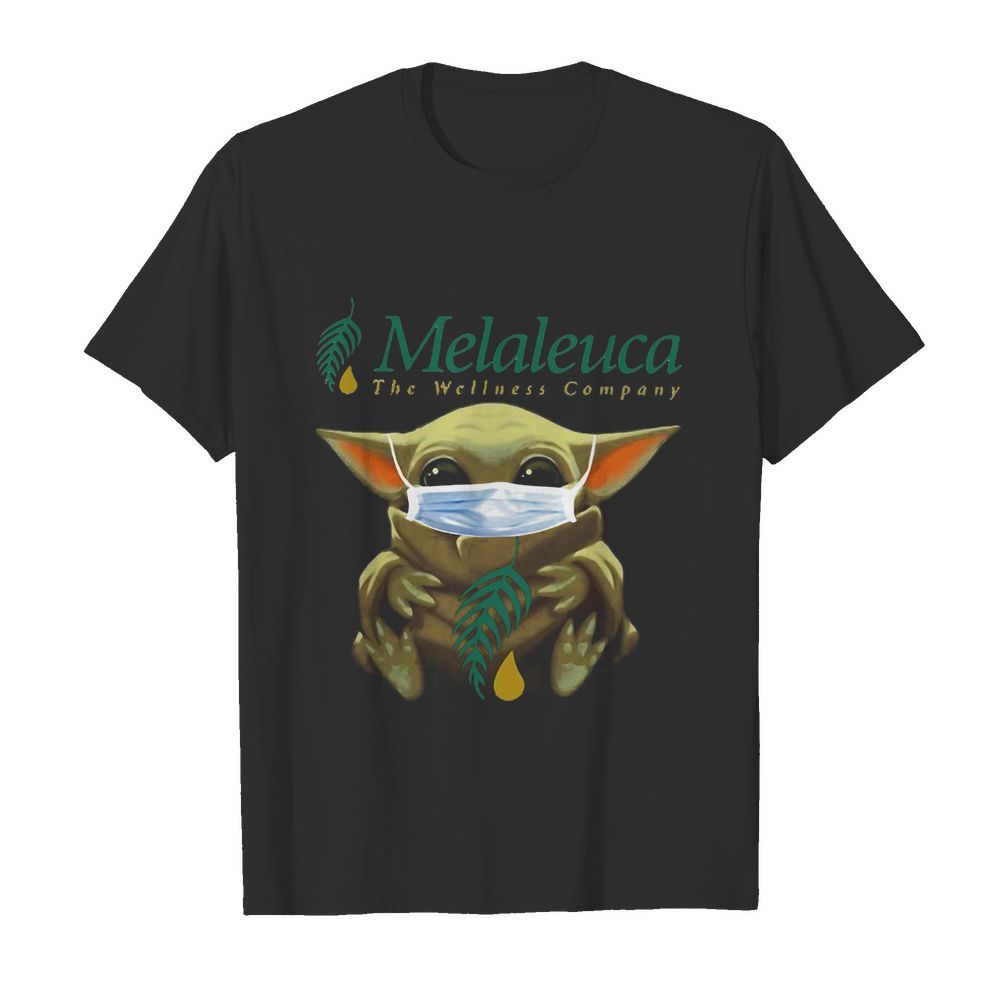 Star wars baby yoda mask hug melaleuca the wellness company shirt