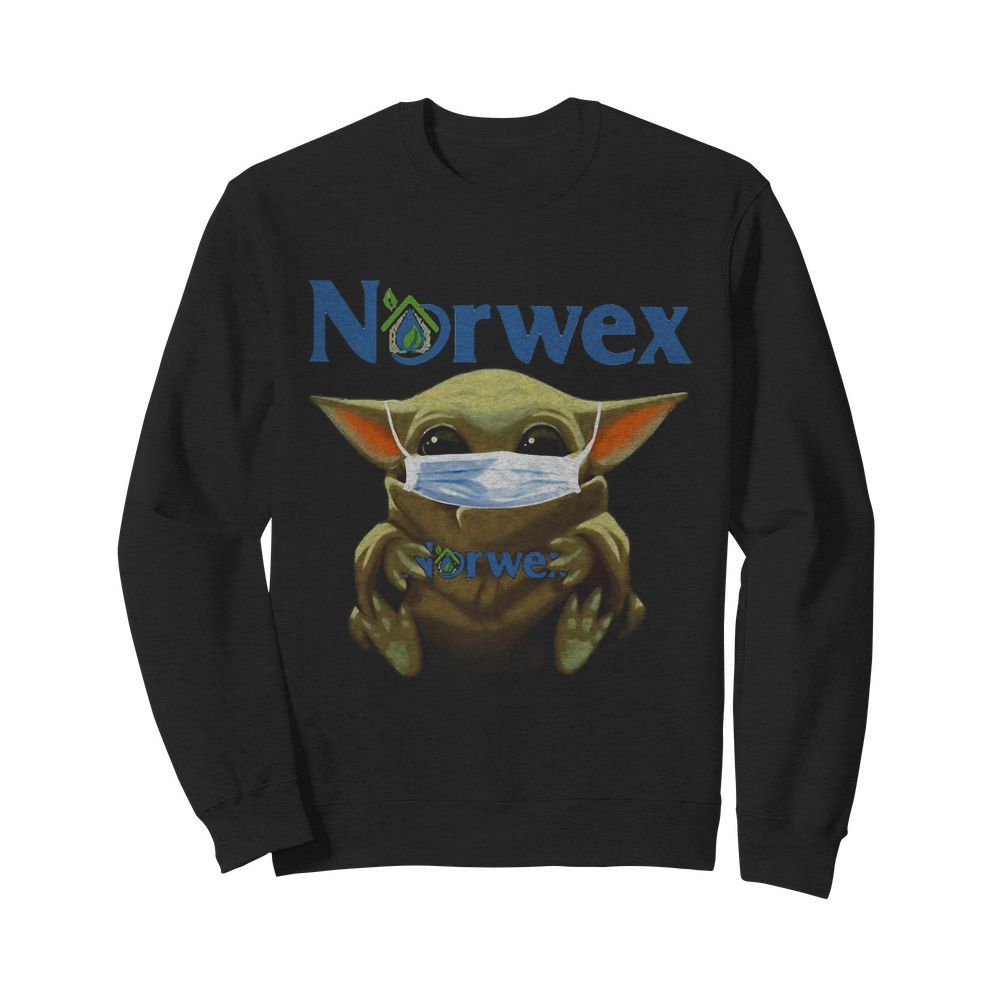 Star wars baby yoda mask hug norwex  Unisex Sweatshirt