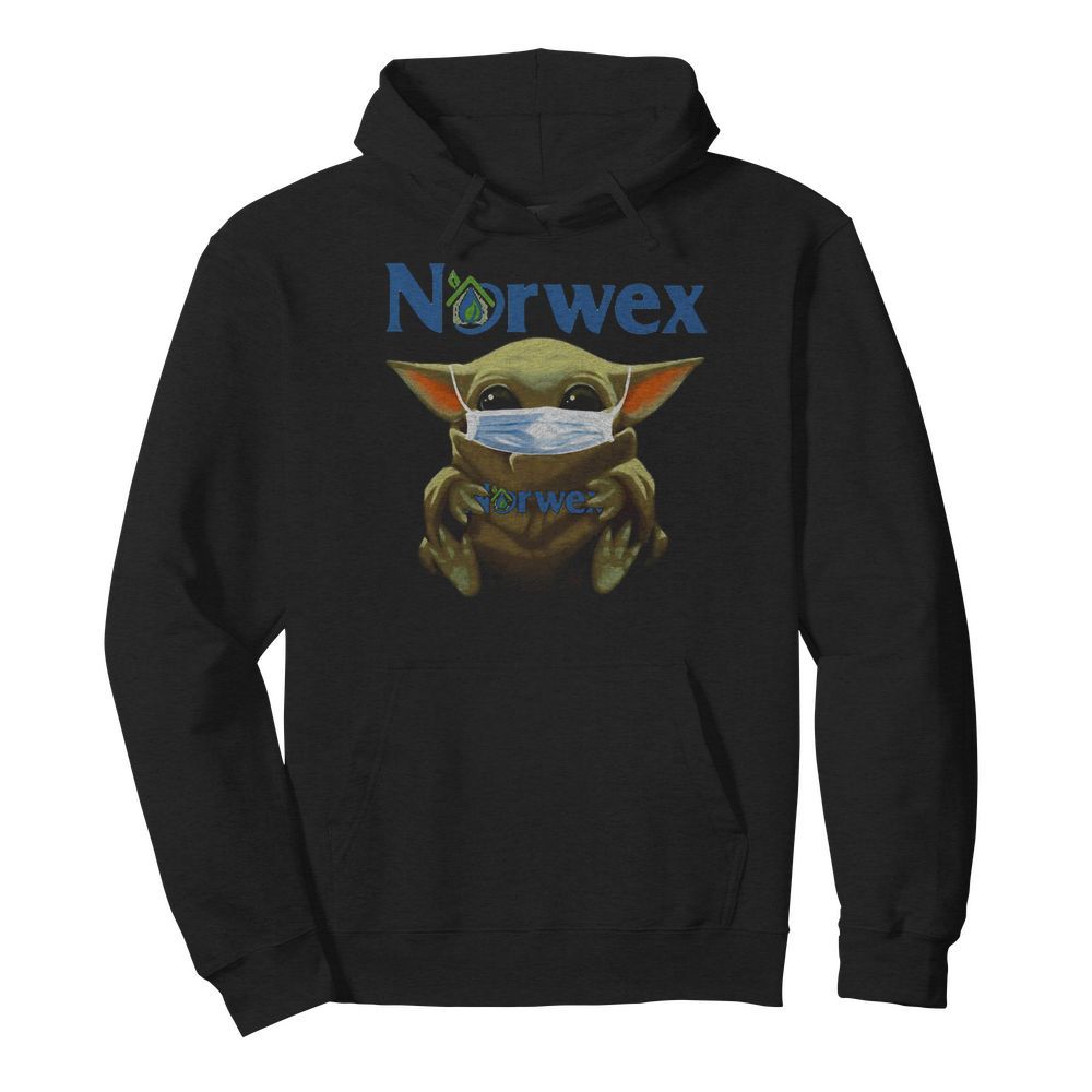 Star wars baby yoda mask hug norwex  Unisex Hoodie