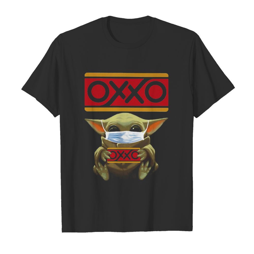 Star wars baby yoda mask hug oxxo shirt