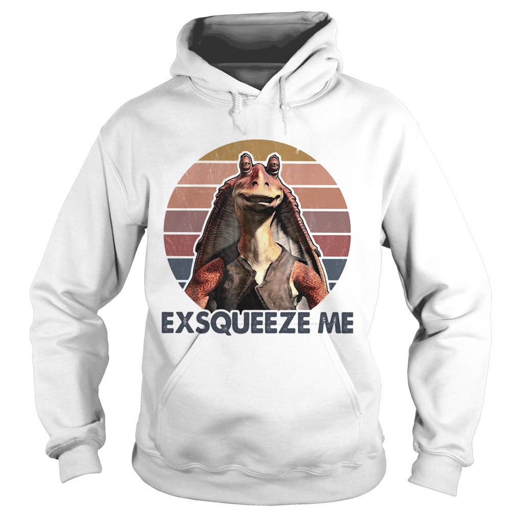 Star wars jar jar binks exsqueeze me vintage  Hoodie