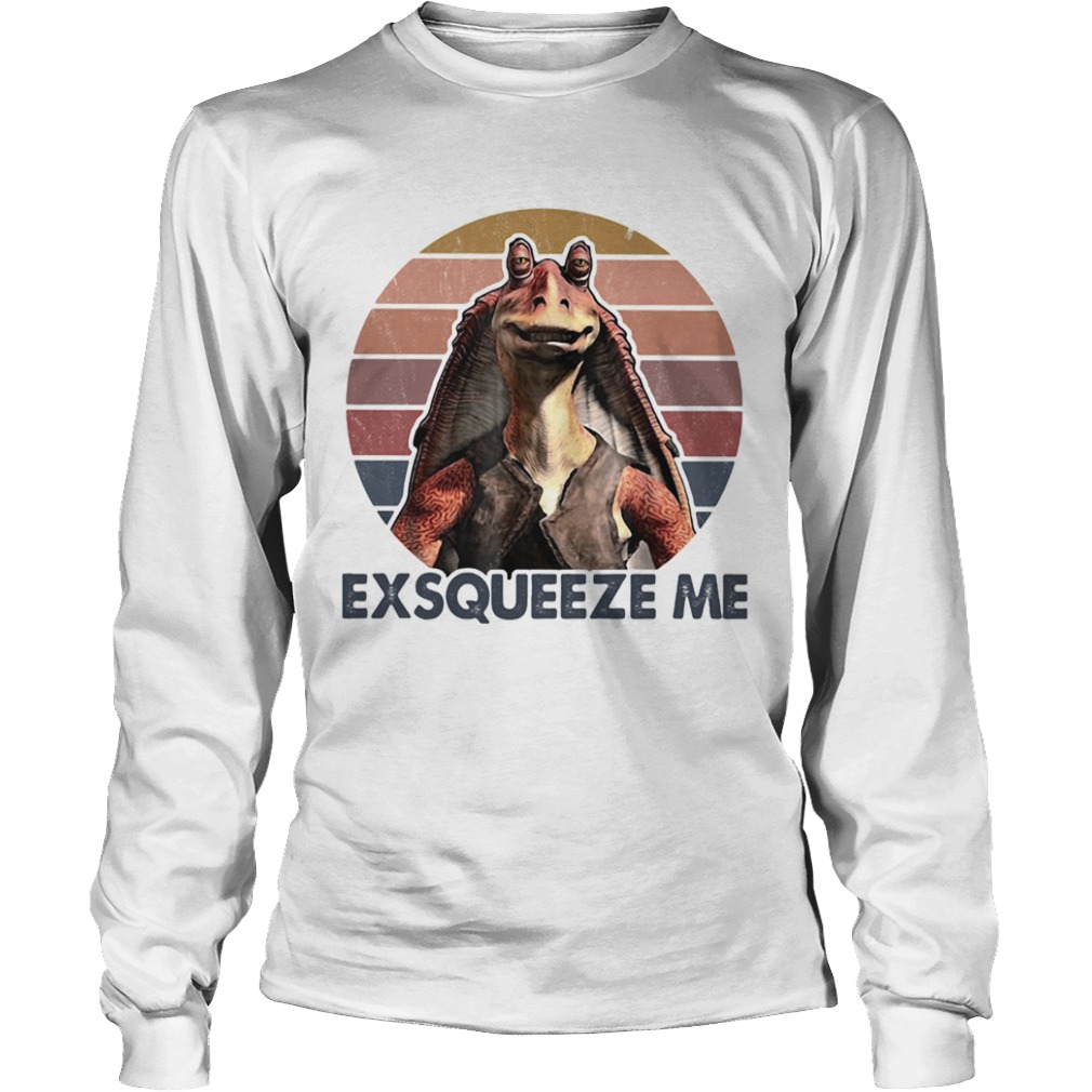 Star wars jar jar binks exsqueeze me vintage  Long Sleeve