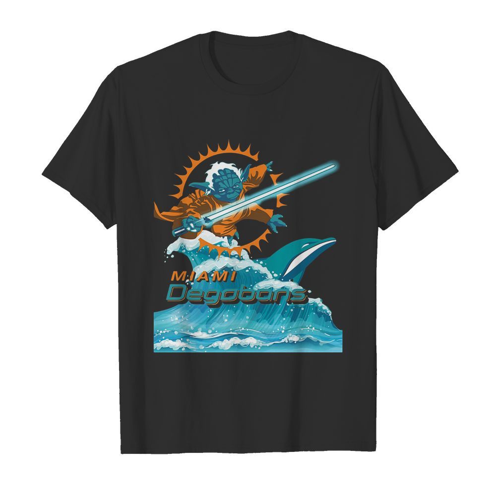 Star wars yoda miami dolphins degobons shirt