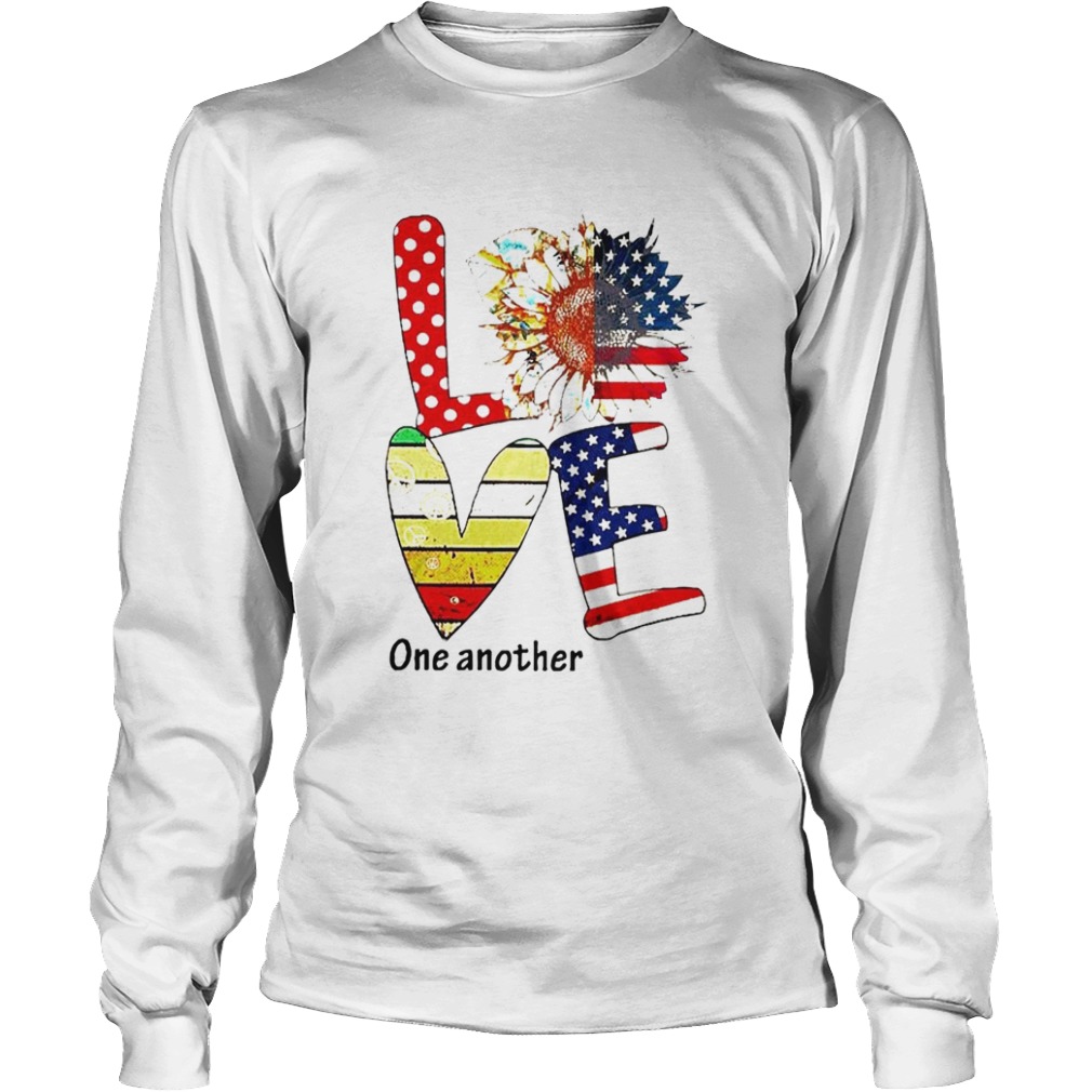 Sunflower American Love One Another Vintage  Long Sleeve