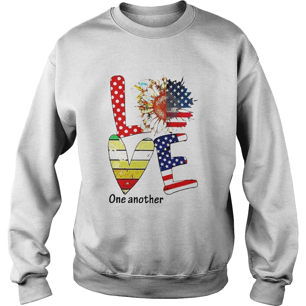 Sunflower American Love One Another Vintage  Sweatshirt