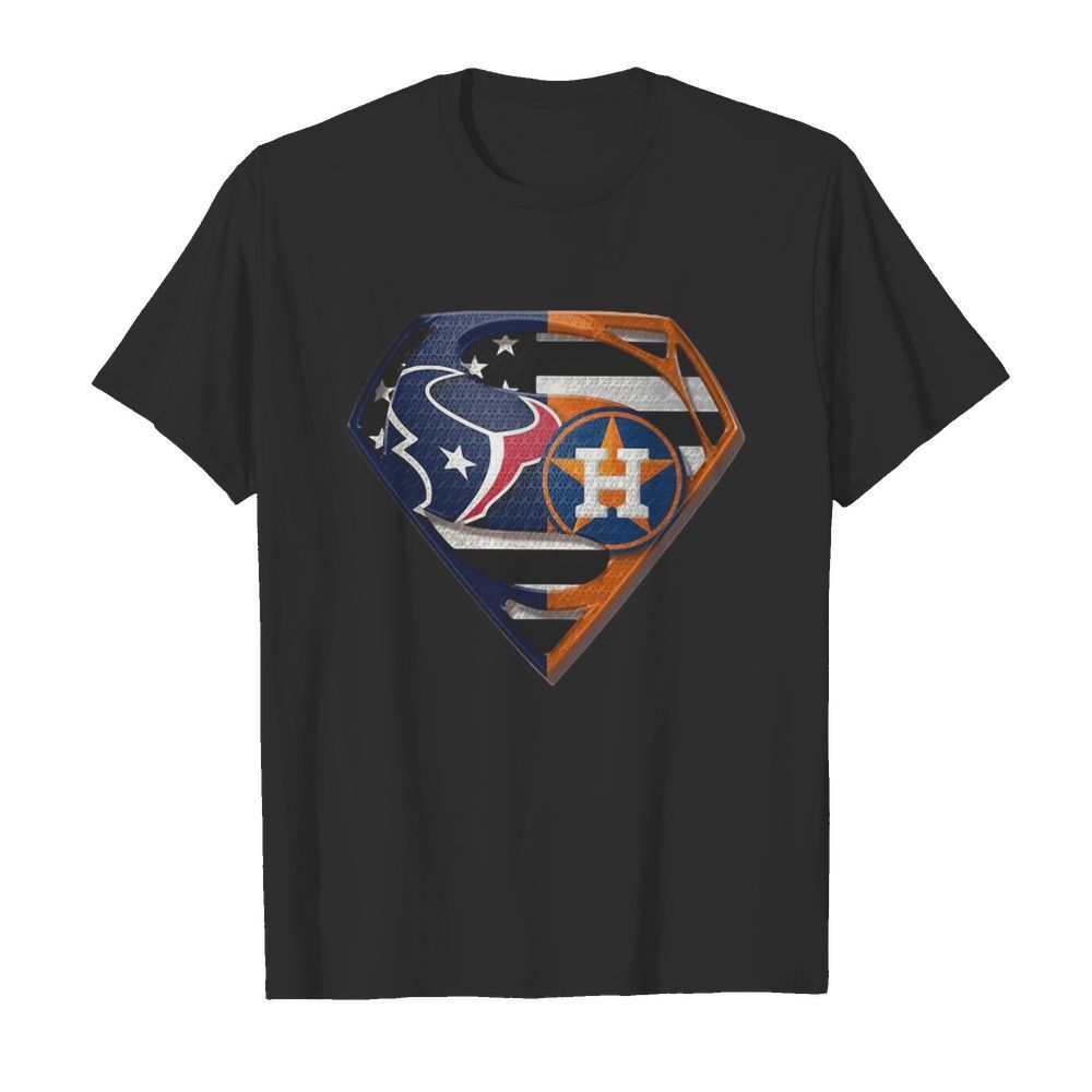 Superman Houston Texans And Houston Astros  Classic Men's T-shirt