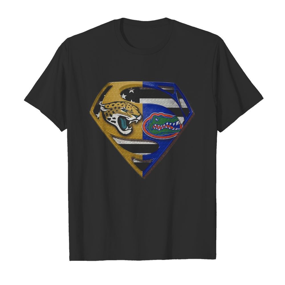 Superman Jacksonville Jaguars And Florida Gators  Classic Men's T-shirt