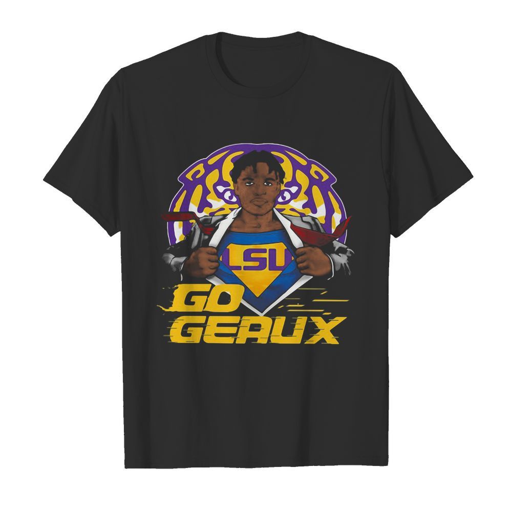 Superman LSU tigers go geaux shirt