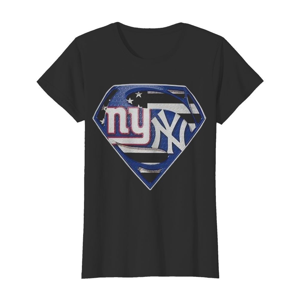 Superman New York Yankees And New York Yankees  Classic Women's T-shirt