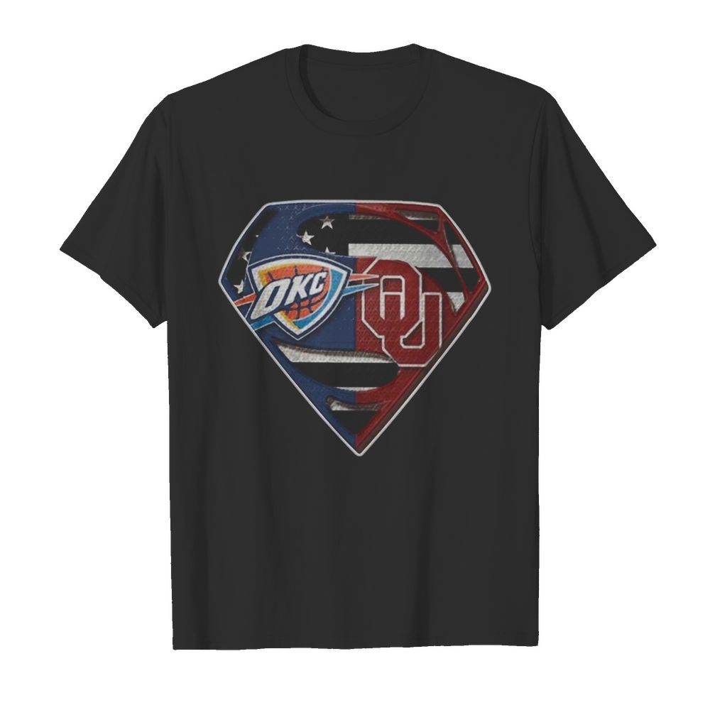 Superman Oklahoma City Thunder And Oklahoma Sooners shirt