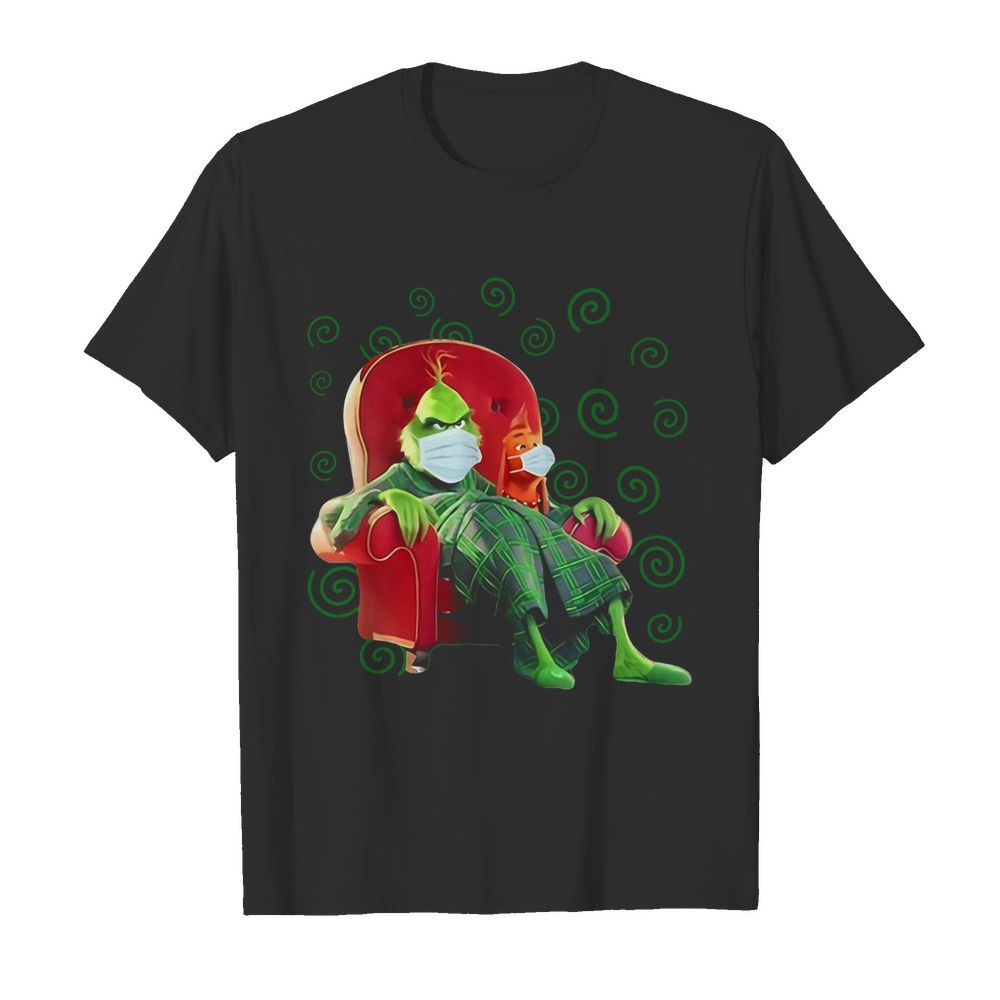 The Grinch Sitting In A Chair Covid-19 shirt