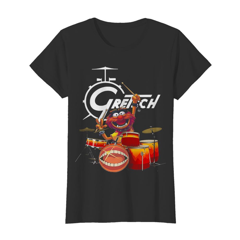 The Muppet Show Animal Playing Gretsch Drums  Classic Women's T-shirt