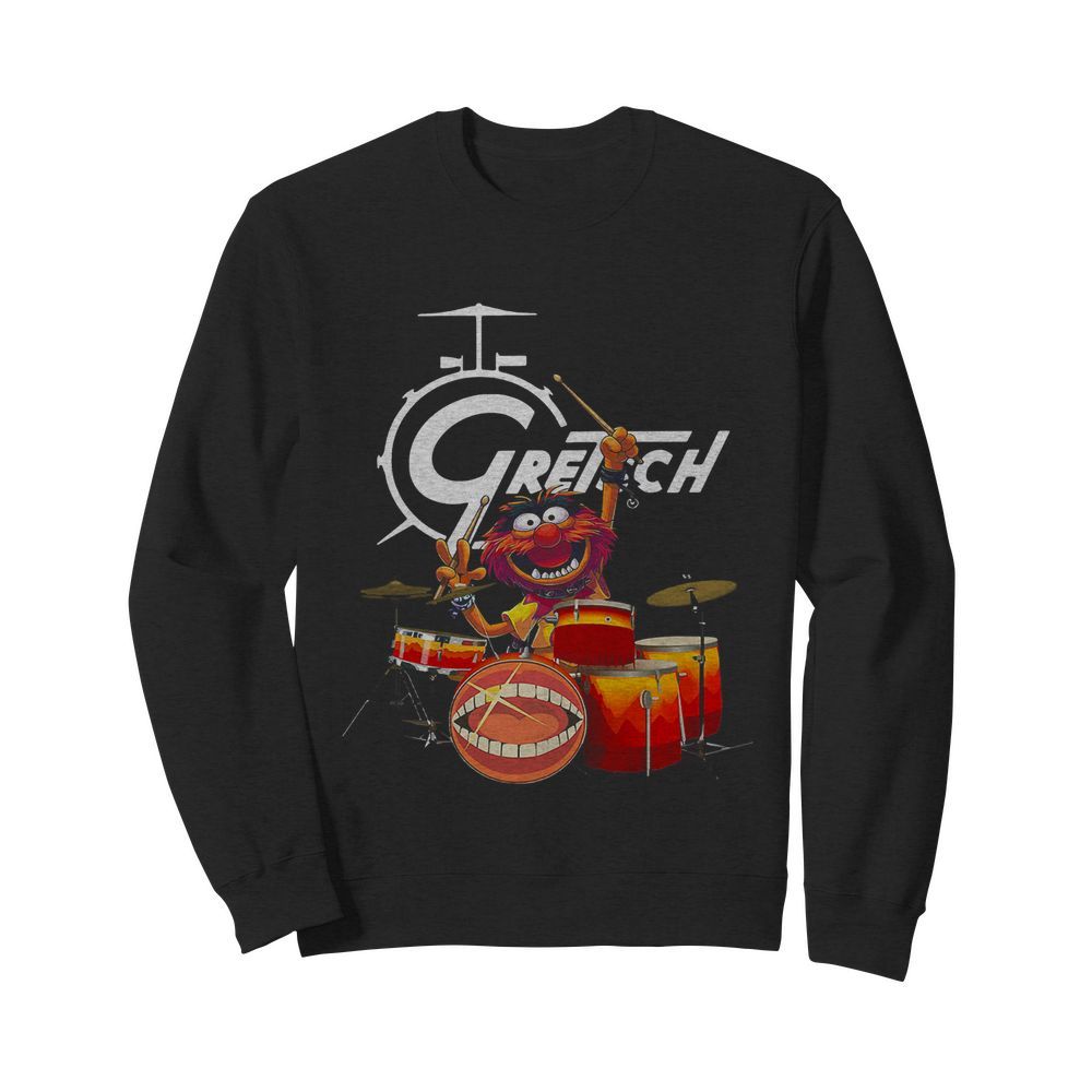 The Muppet Show Animal Playing Gretsch Drums  Unisex Sweatshirt