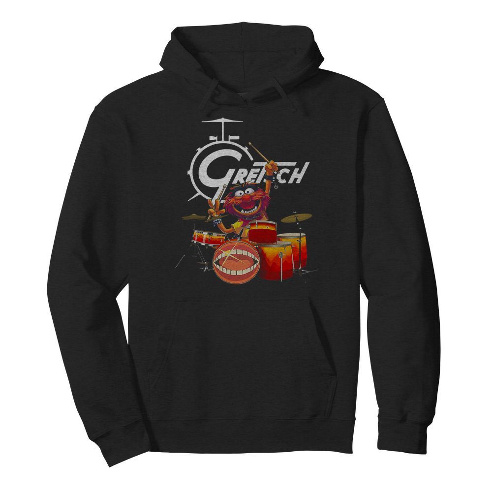 The Muppet Show Animal Playing Gretsch Drums  Unisex Hoodie