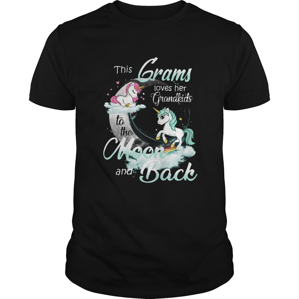 This Grams Loves Her Grandkids To The Moon And Back Unicorn  Unisex