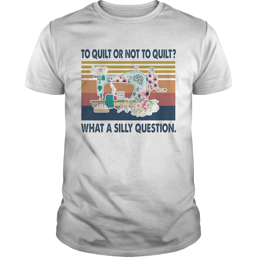 To quilt or not quilt what a silly question vintage shirt