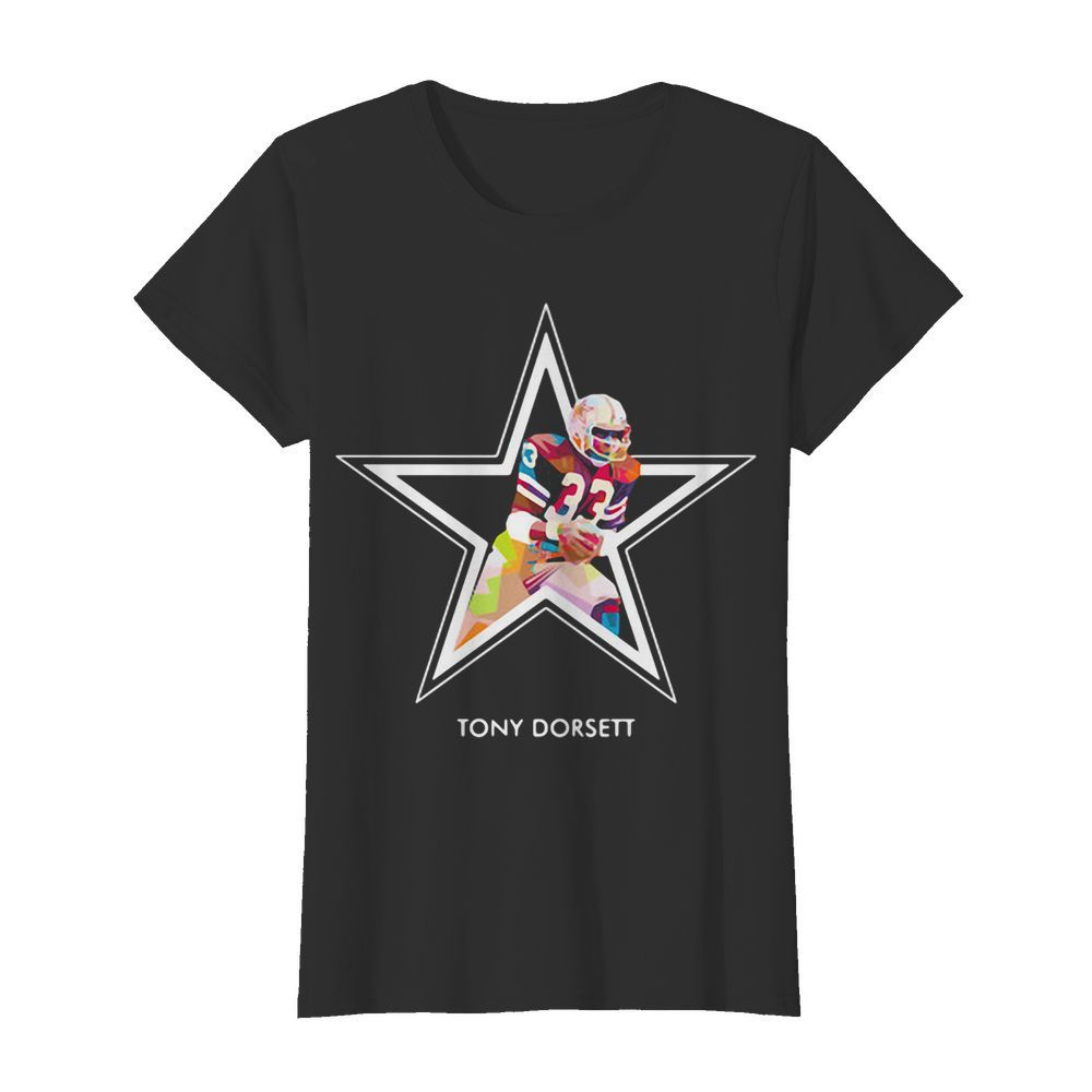 Tony dorsett 33 dallas cowboys football art  Classic Women's T-shirt