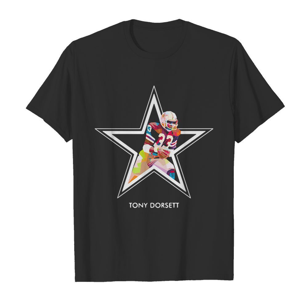 Tony dorsett 33 dallas cowboys football art shirt