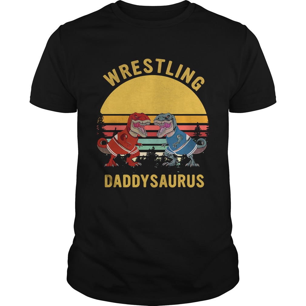 Trex wrestling daddysaurus vintage shirt