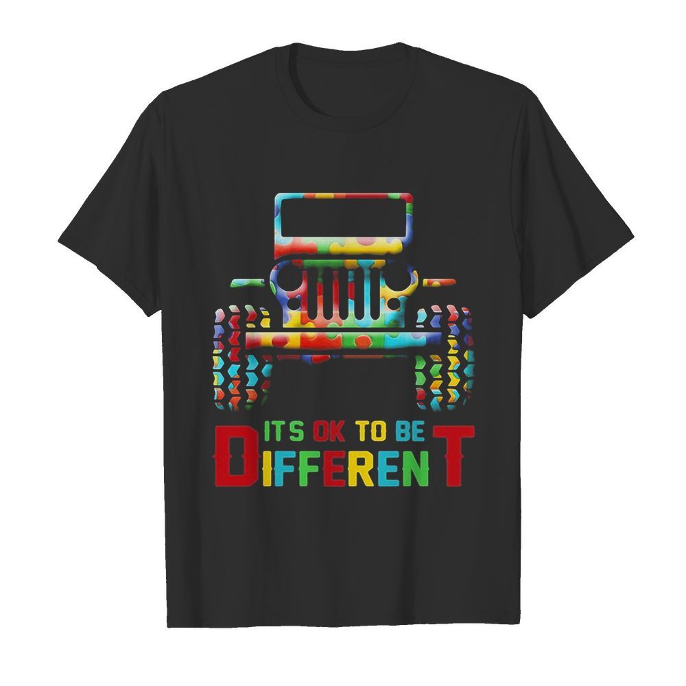 Truck it’s ok to be different autism awareness shirt