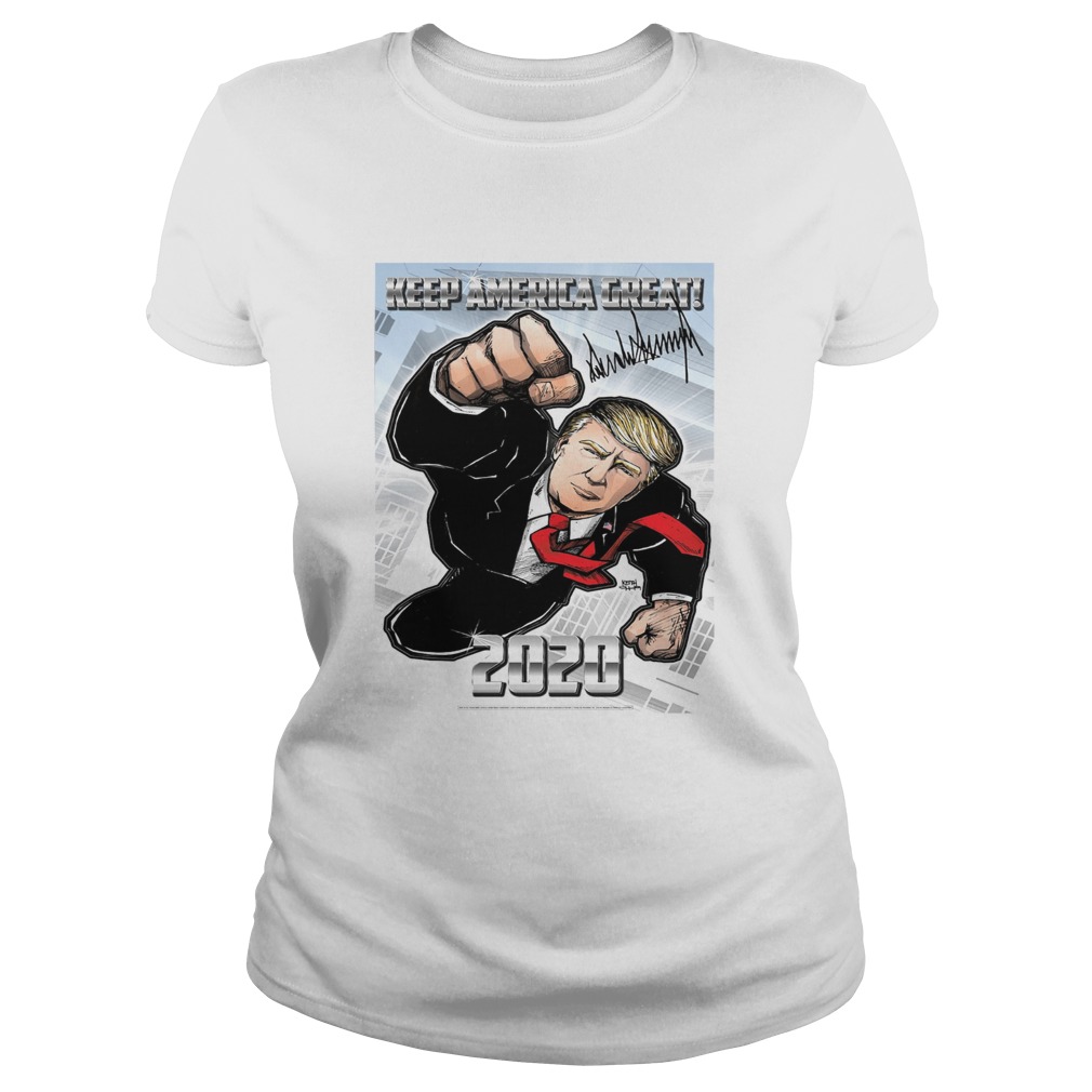 Trump Superman Keep America Great 2020  Classic Ladies