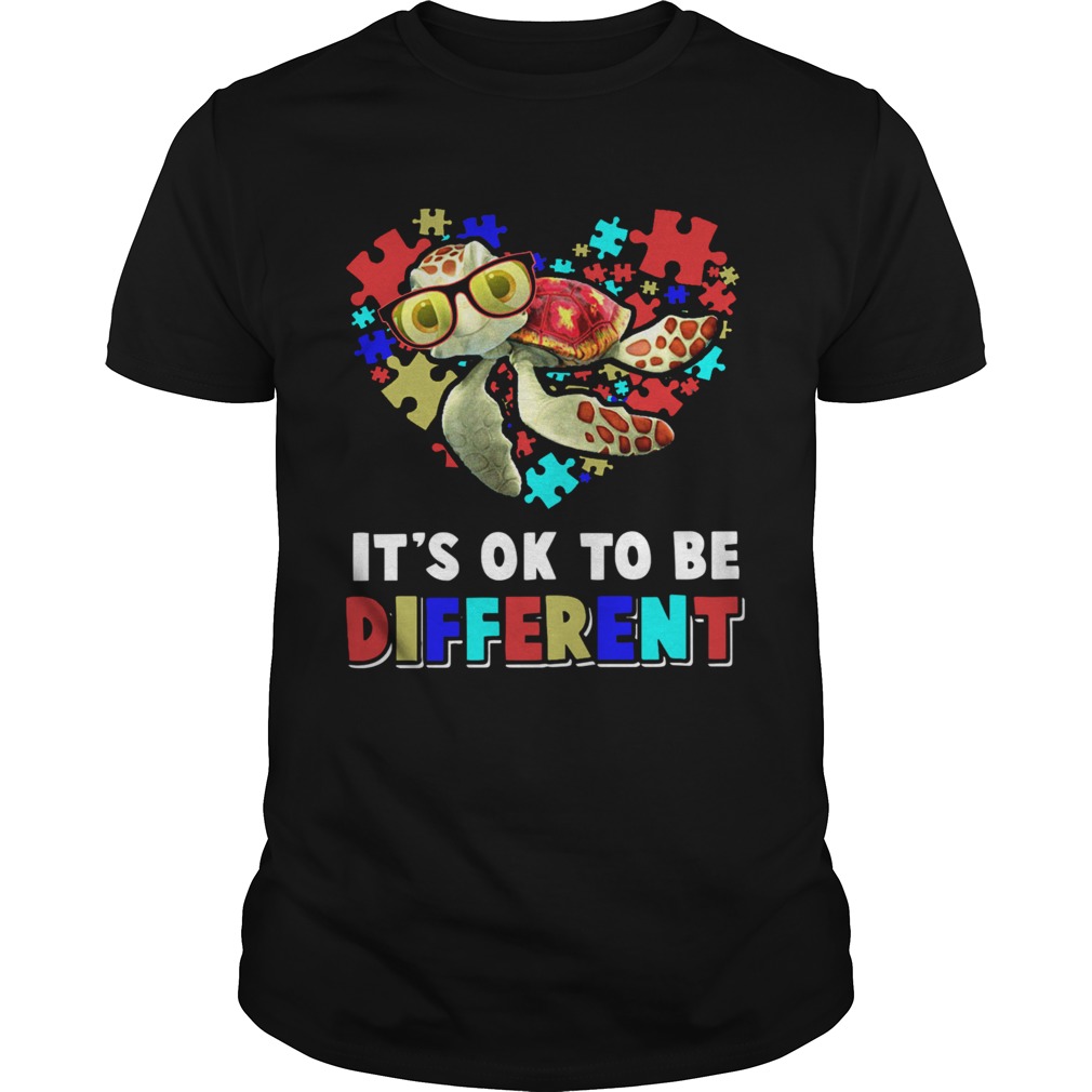 Turtle Autism Its Ok To Be Different shirt