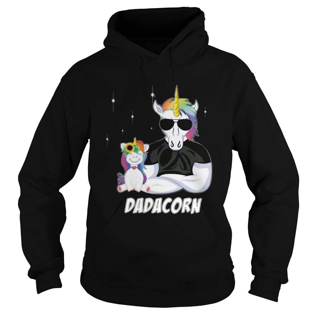 Unicorn Dadacorn Dad Fathers Day  Hoodie