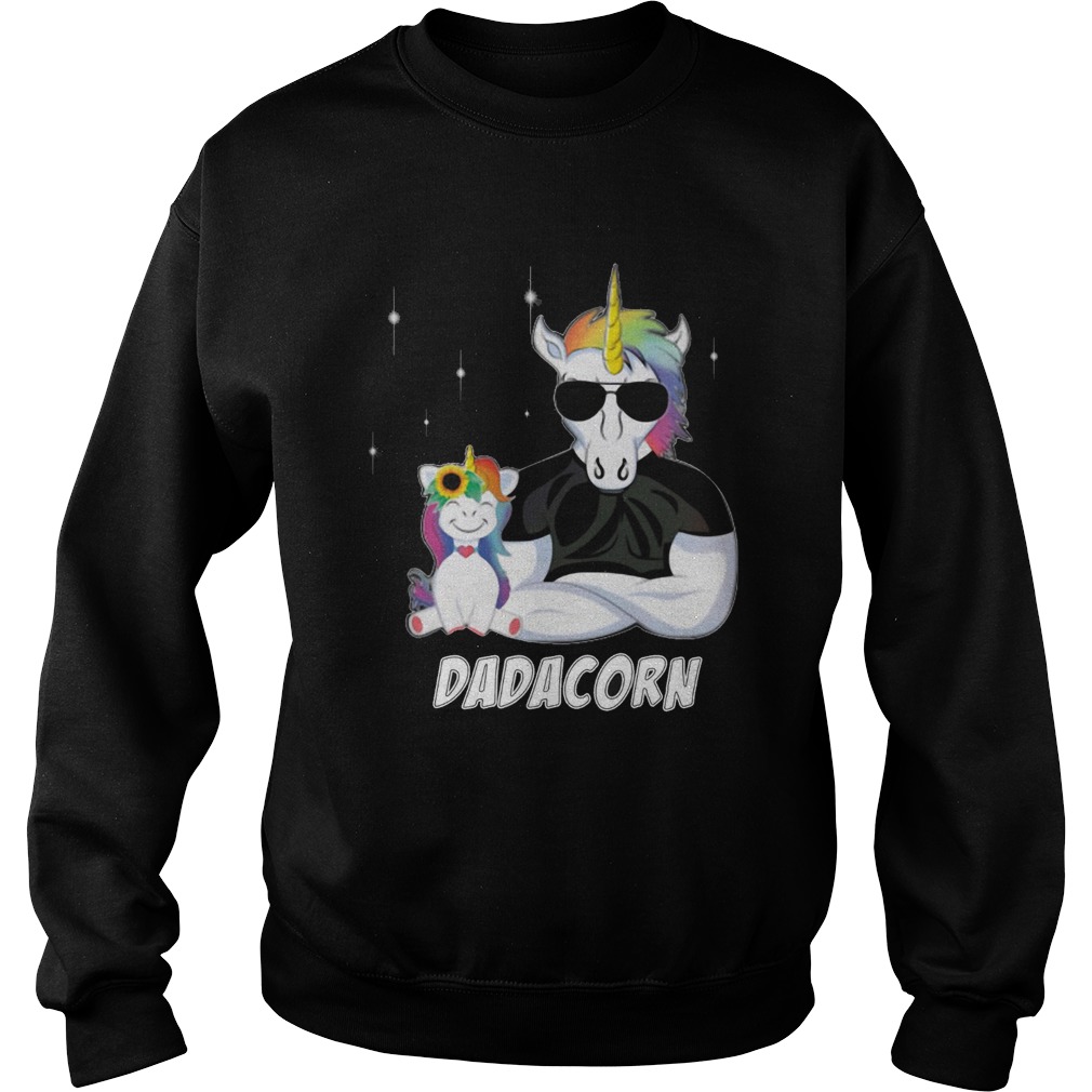 Unicorn Dadacorn Dad Fathers Day  Sweatshirt