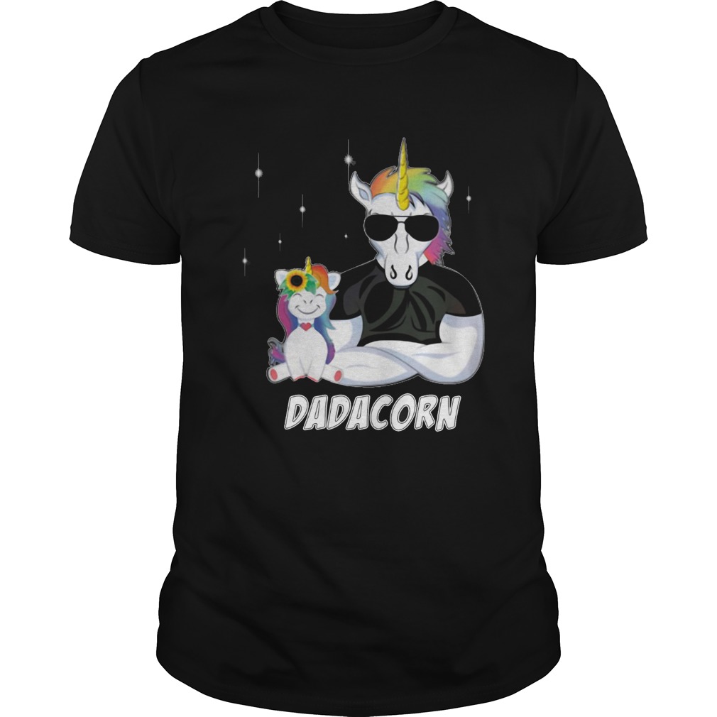 Unicorn Dadacorn Dad Fathers Day  Unisex