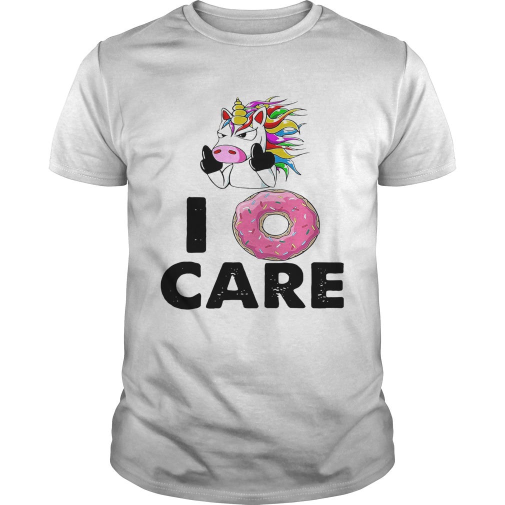 Unicorn Donut I Care shirt