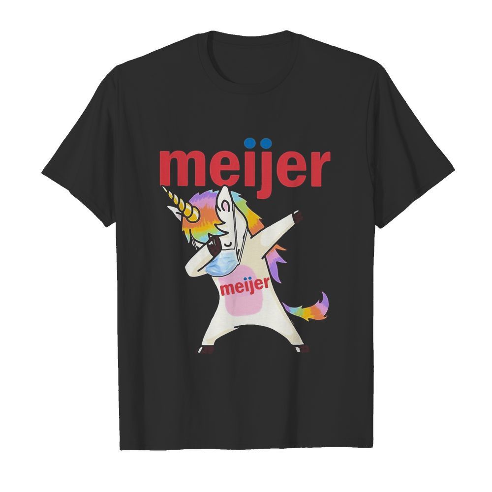 Unicorn mask dabbing meijer logo  Classic Men's T-shirt