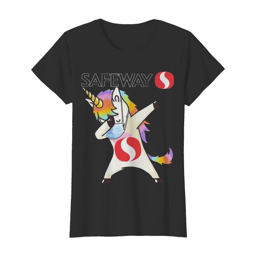 Unicorn mask dabbing safeway logo  Classic Women's T-shirt