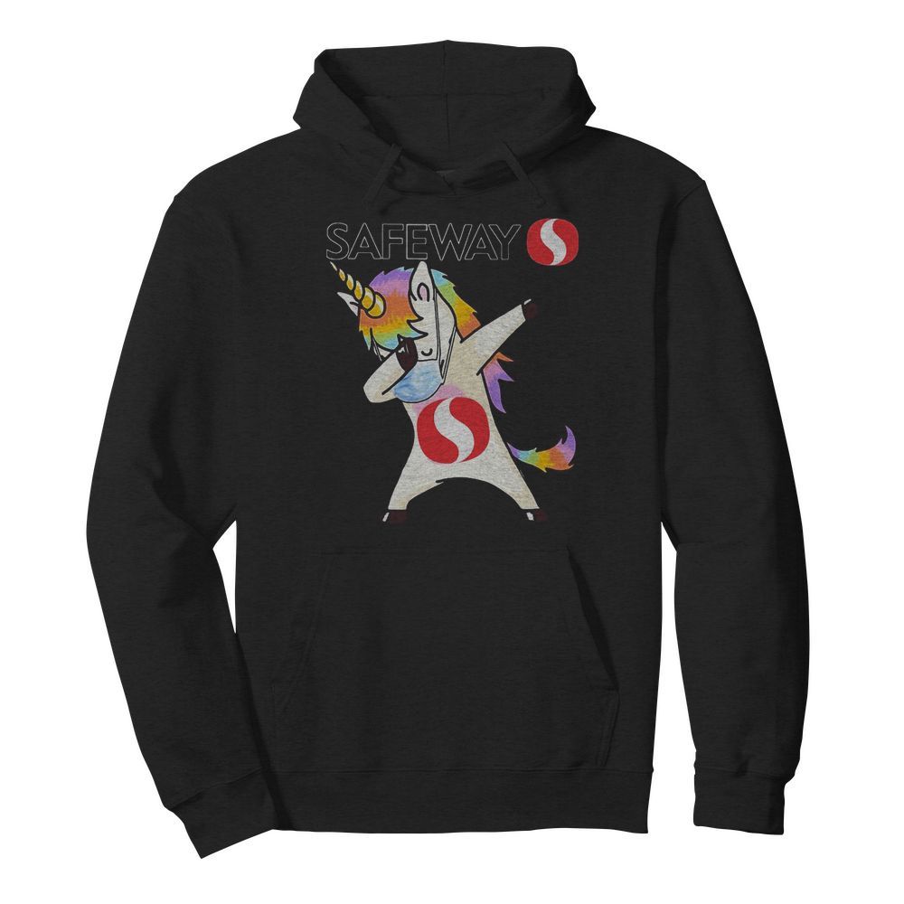 Unicorn mask dabbing safeway logo  Unisex Hoodie