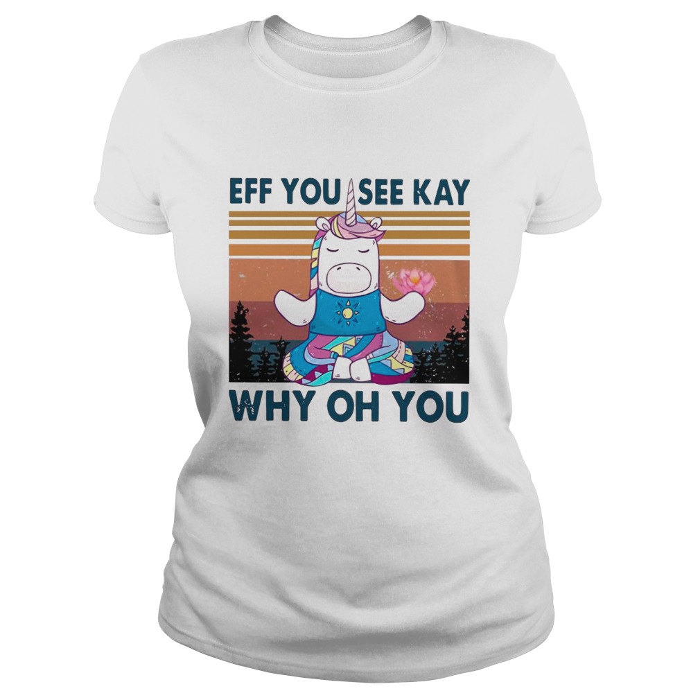 Urnicorn eff you see kay why oh you vintage  Classic Ladies