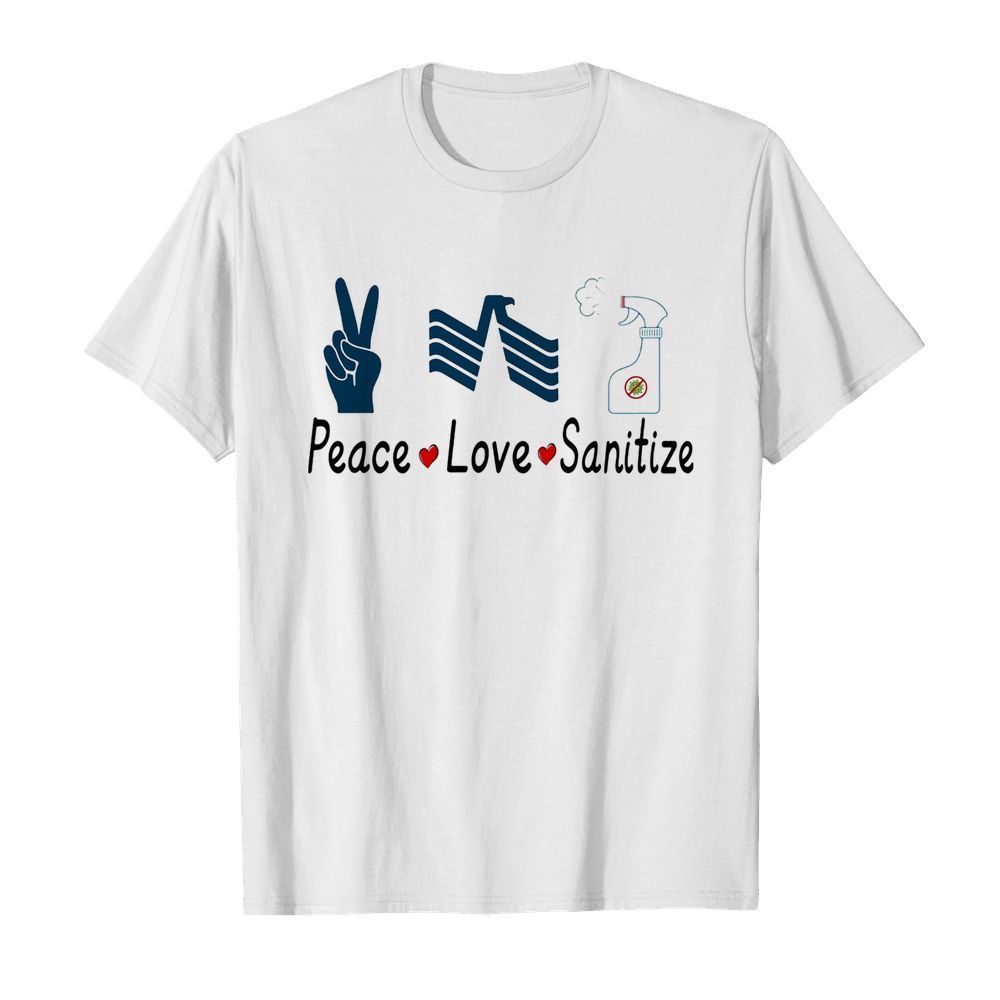 Usaa peace love sanitize covid-19 shirt