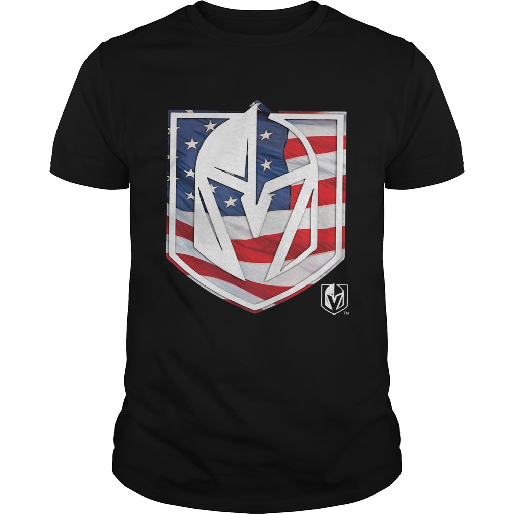 Vegas Golden Knights American flag veteran Independence Day shirt