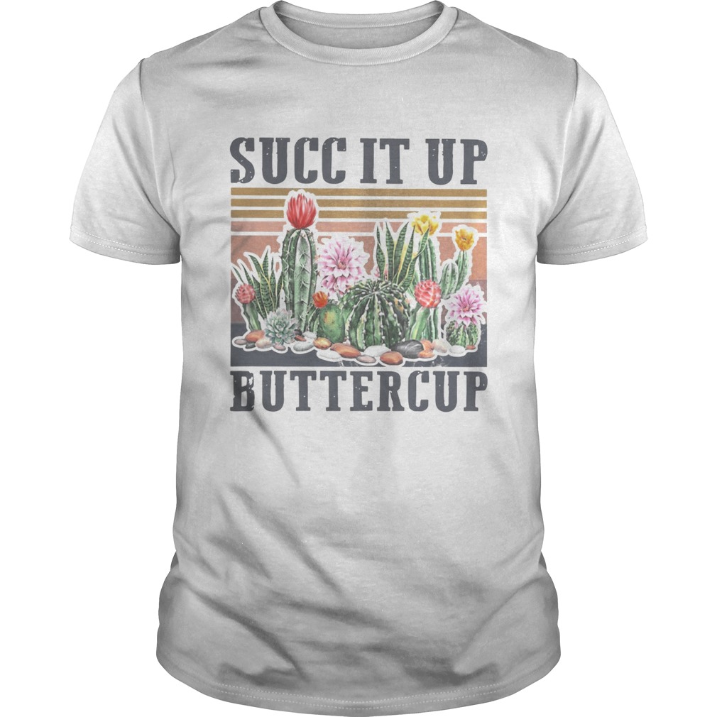 Vintage Cactus Succ It Up Buttercup shirt