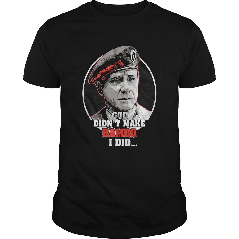 Vintage God Didnt Make Rambo I Did shirt