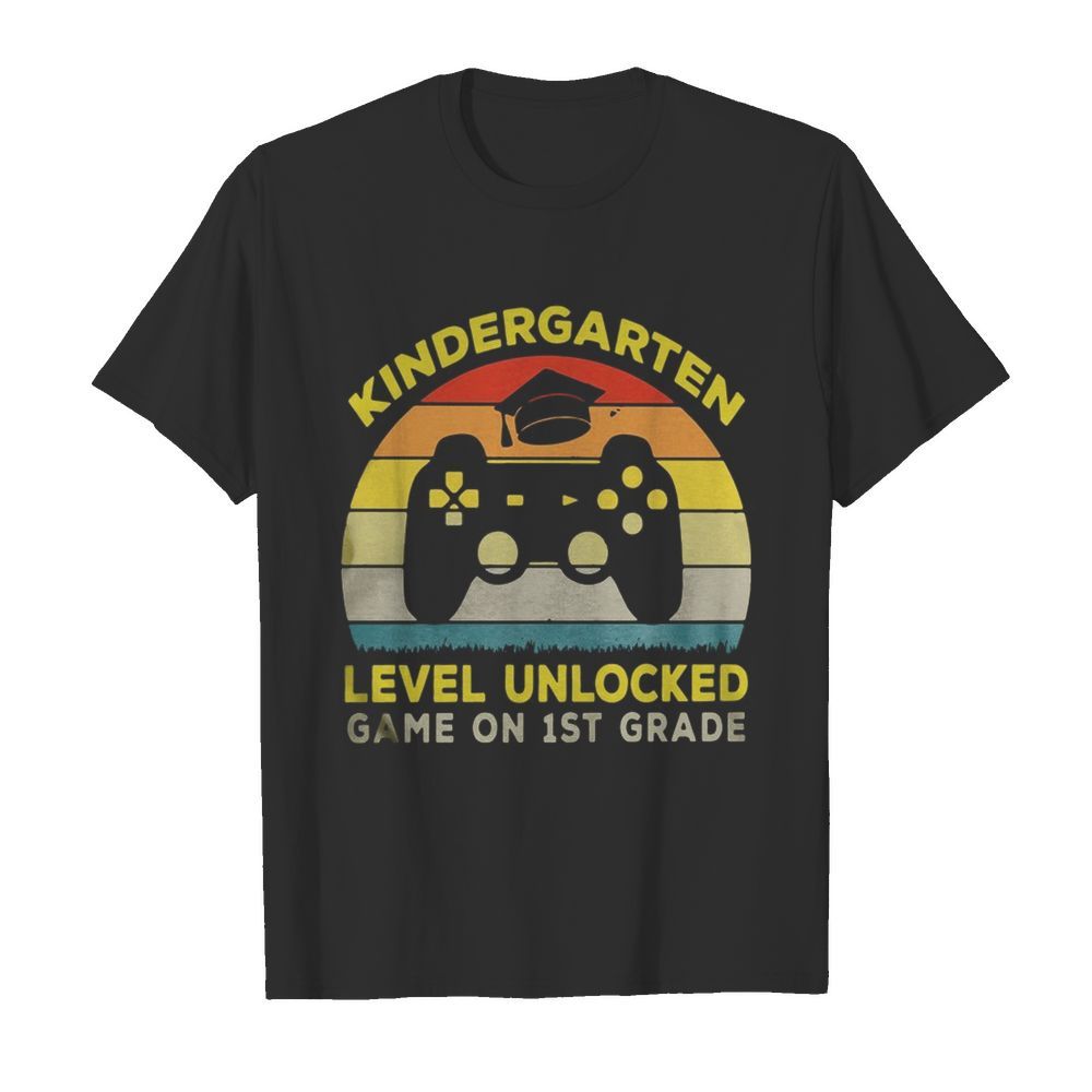 Vintage Kindergarten Level Unlocked Game On 1st Grade  Classic Men's T-shirt