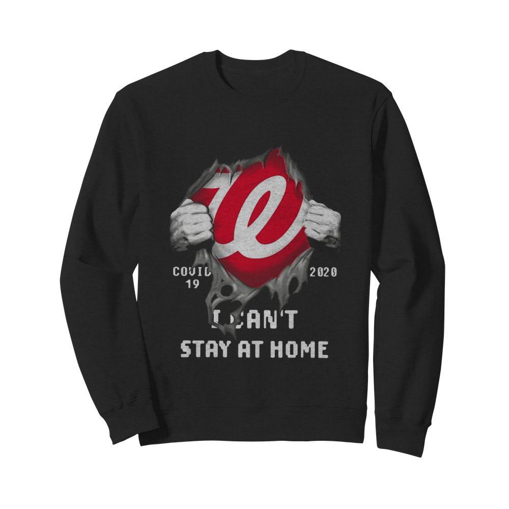 Washington Nationals Inside Me Covid-19 2020 I Can’t Stay At Home  Unisex Sweatshirt