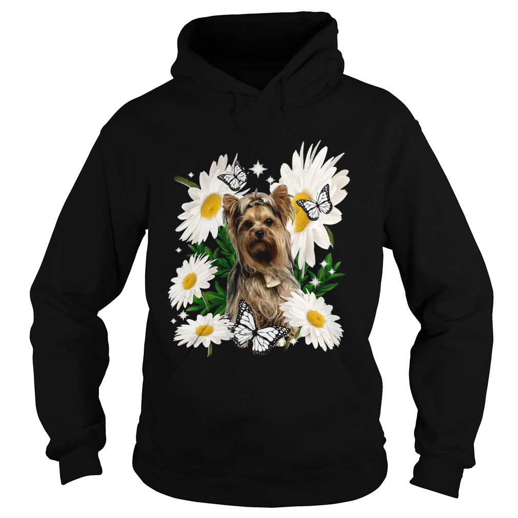 Yorkshire Terrier Dog Daisy Flower Classic  Hoodie