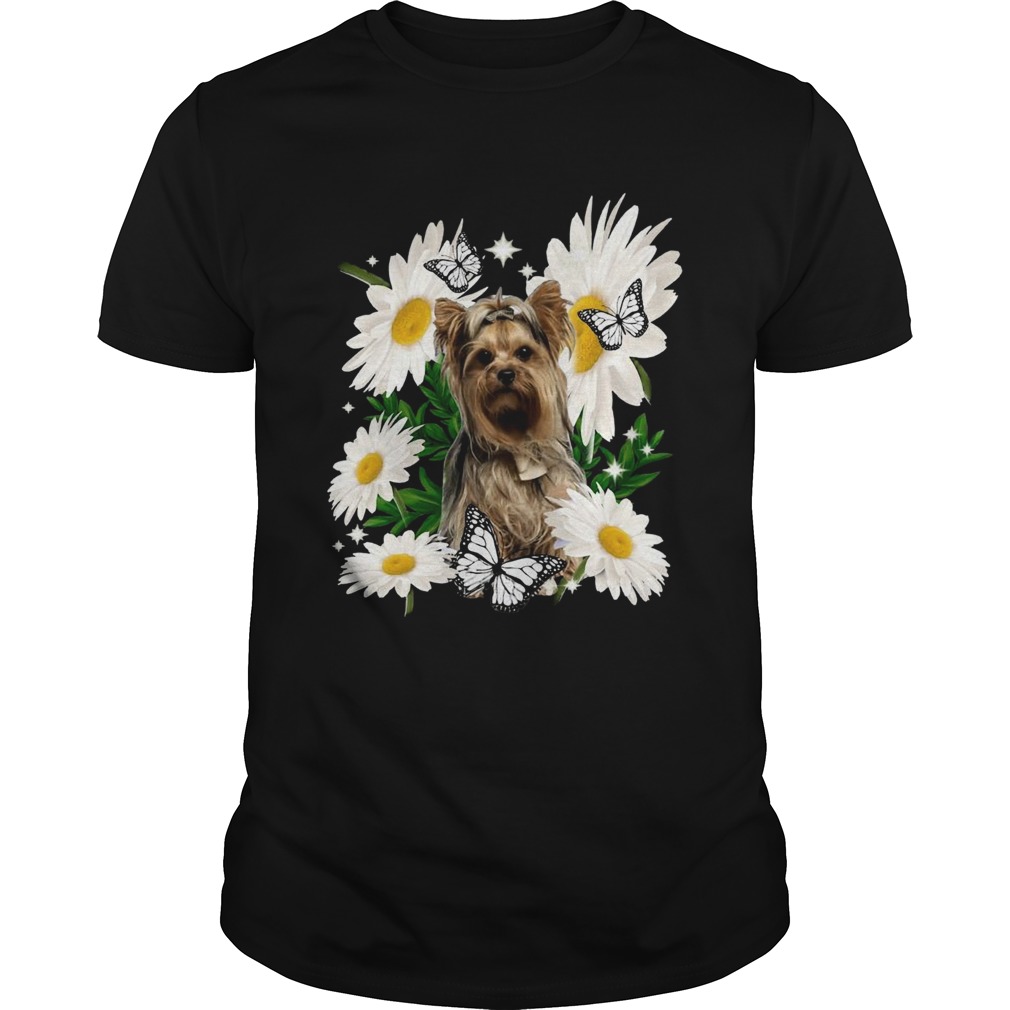 Yorkshire Terrier Dog Daisy Flower Classic  Unisex