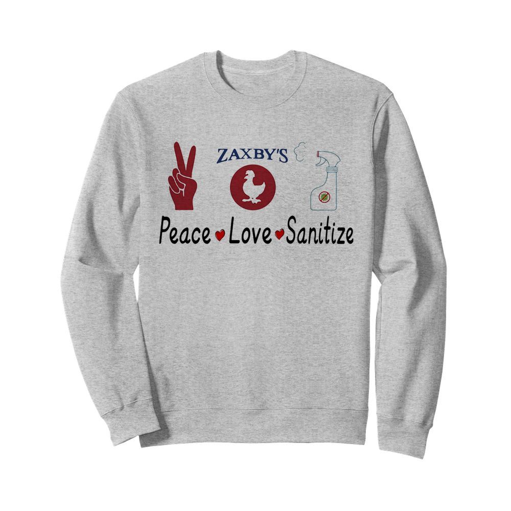 Zaxby’s peace love sanitize  Unisex Sweatshirt